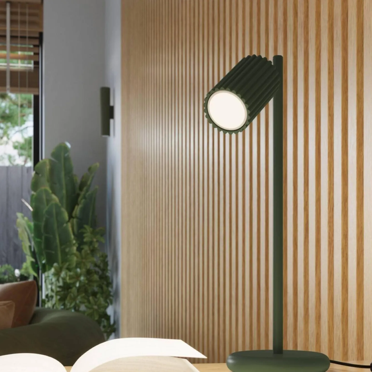 Kinkiet KARBON 30 zielony oliwkowy (SL.1615) - Sollux Lighting