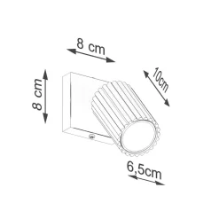Kinkiet KARBON biały (SL.1540) - Sollux Lighting