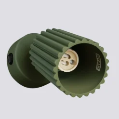 Kinkiet KARBON zielony oliwkowy z włącznikiem (SL.1617) - Sollux Lighting