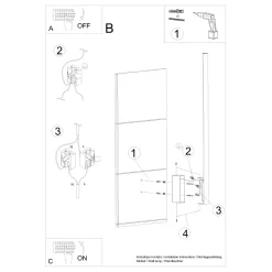 Kinkiet LAHTI 90 zielony oliwkowy LED 3000K (TH.437) - Thoro Lighting