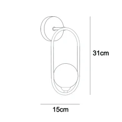 Kinkiet Lupus (WL-3965-1-BL) - Italux