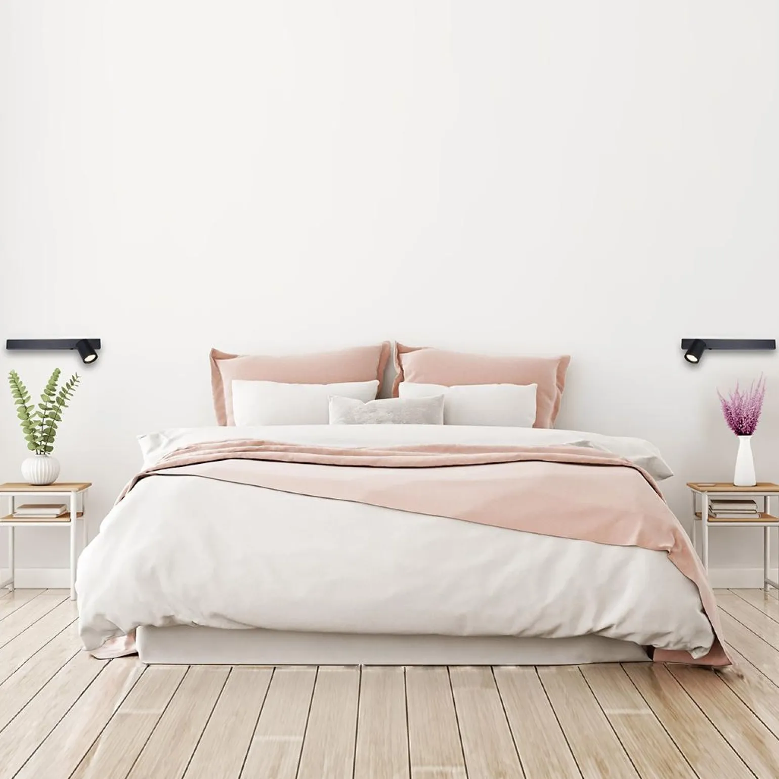 Kinkiet Magnet 9W+1xGU10 3000/4000K Czarny Lewy (ML1127) - Milagro