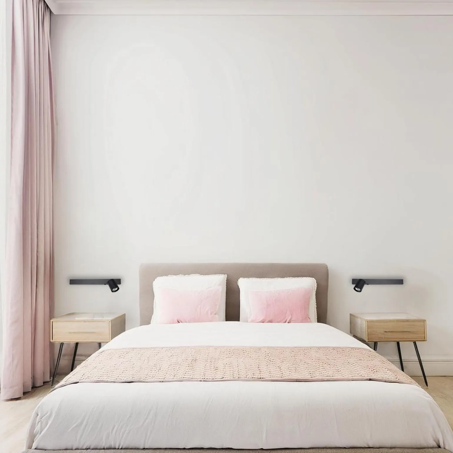 Kinkiet Magnet 9W+1xGU10 3000/4000K Czarny Prawy (ML1126) - Milagro