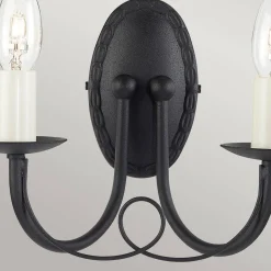 Kinkiet Minster (MN2-BLACK) - Elstead Lighting