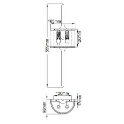 Kinkiet Mona (KL-MONA-S-NBR) - Elstead Lighting