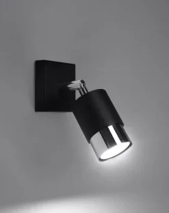 Kinkiet NERO czarny/chrom (SL.1064) - Sollux