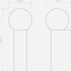 Kinkiet ORTONA SINGLE Polerowany Chrom (1459001) - Astro Lighting