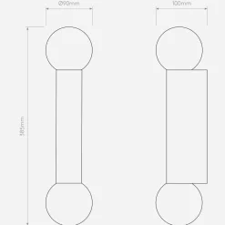Kinkiet ORTONA TWIN polerowany chrom (1459002) - Astro Lighting