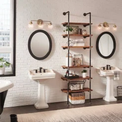 Kinkiet Poppy - 3 źródła światła - Stary mosiądz (QN-POPPY3-HB-BATH) - Quintiesse