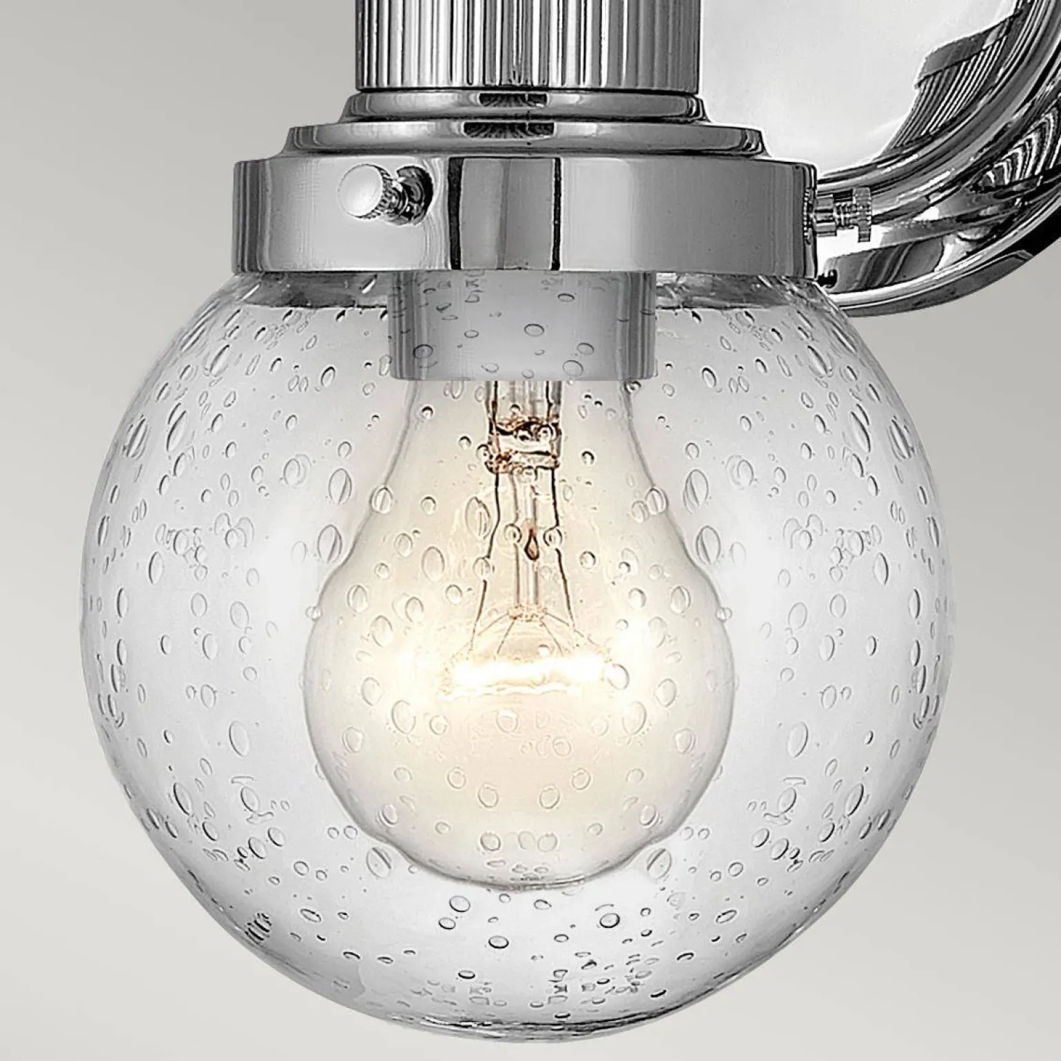 Kinkiet Poppy - 1 źródło światła - Polerowany chrom (QN-POPPY1-PC-BATH) - Quintiesse