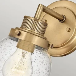 Kinkiet Poppy - 1 źródło światła - Stary mosiądz (QN-POPPY1-HB-BATH) - Quintiesse