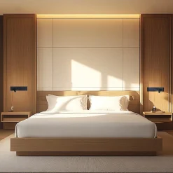 Kinkiet przy łóżku w sypialni Resort czarny prawy (ML1568) - Milagro