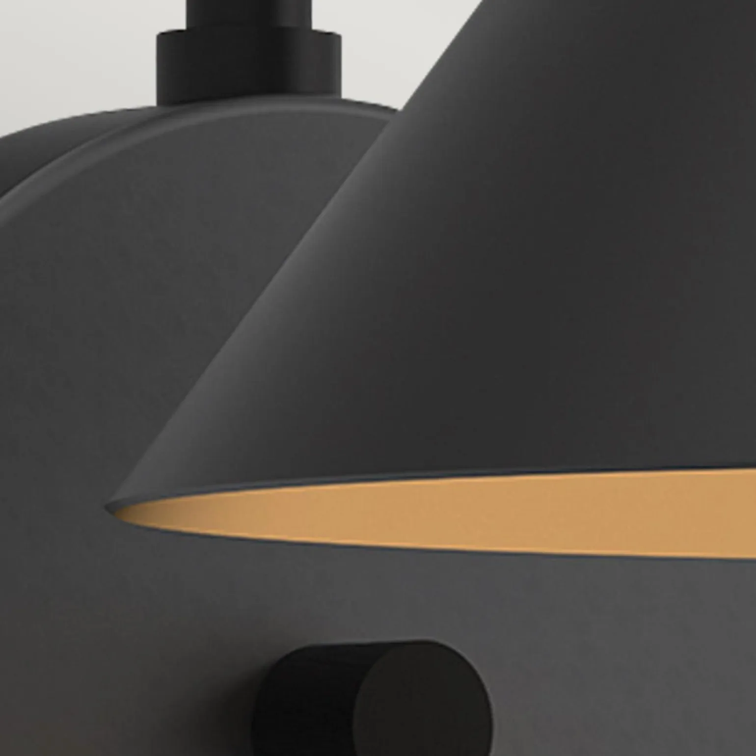 Kinkiet Remyck - 1 źródło światła - Matowa czerń (ALM-REMYCK-1WB-BK) - Elstead Lighting