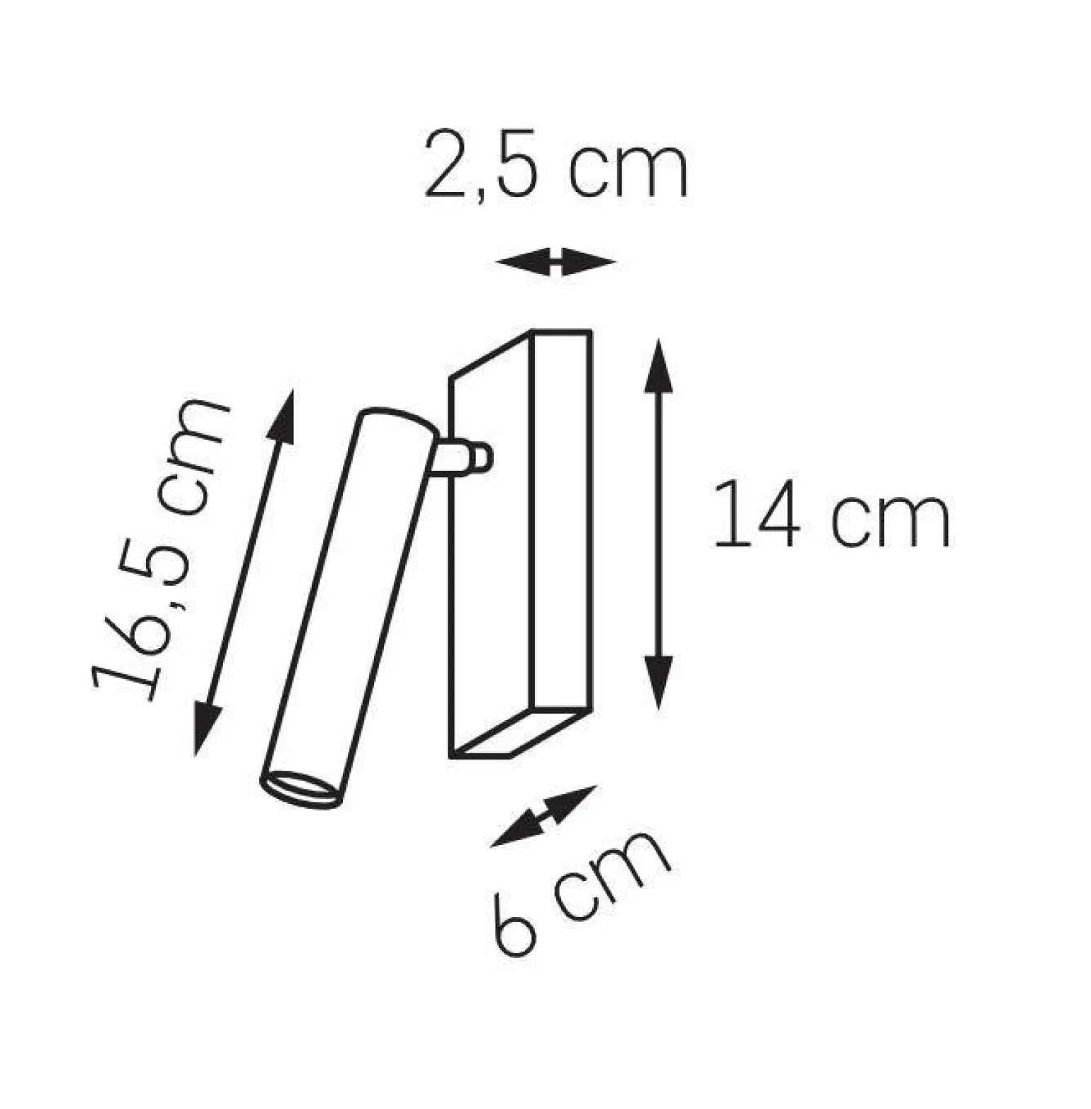 Kinkiet ROLL kolor Czarny (50918102) - KASPA