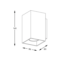 Kinkiet Sandy WL Square (92697) Zuma Line