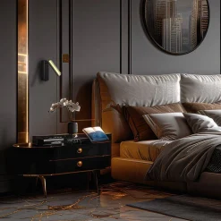 Kinkiet Santi Czarny/Złoty (ML1014) - Milagro