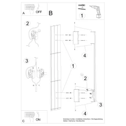 Kinkiet SAPPO 120 ochra czerwona LED 3000K (TH.425) - Thoro Lighting