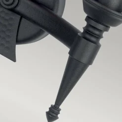 Kinkiet Saxon (SAX2-BLK) - Elstead Lighting