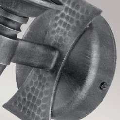 Kinkiet Saxon (SAX1-BLK-SIL) - Elstead Lighting