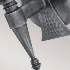 Kinkiet Saxon (SAX1-BLK-SIL) - Elstead Lighting