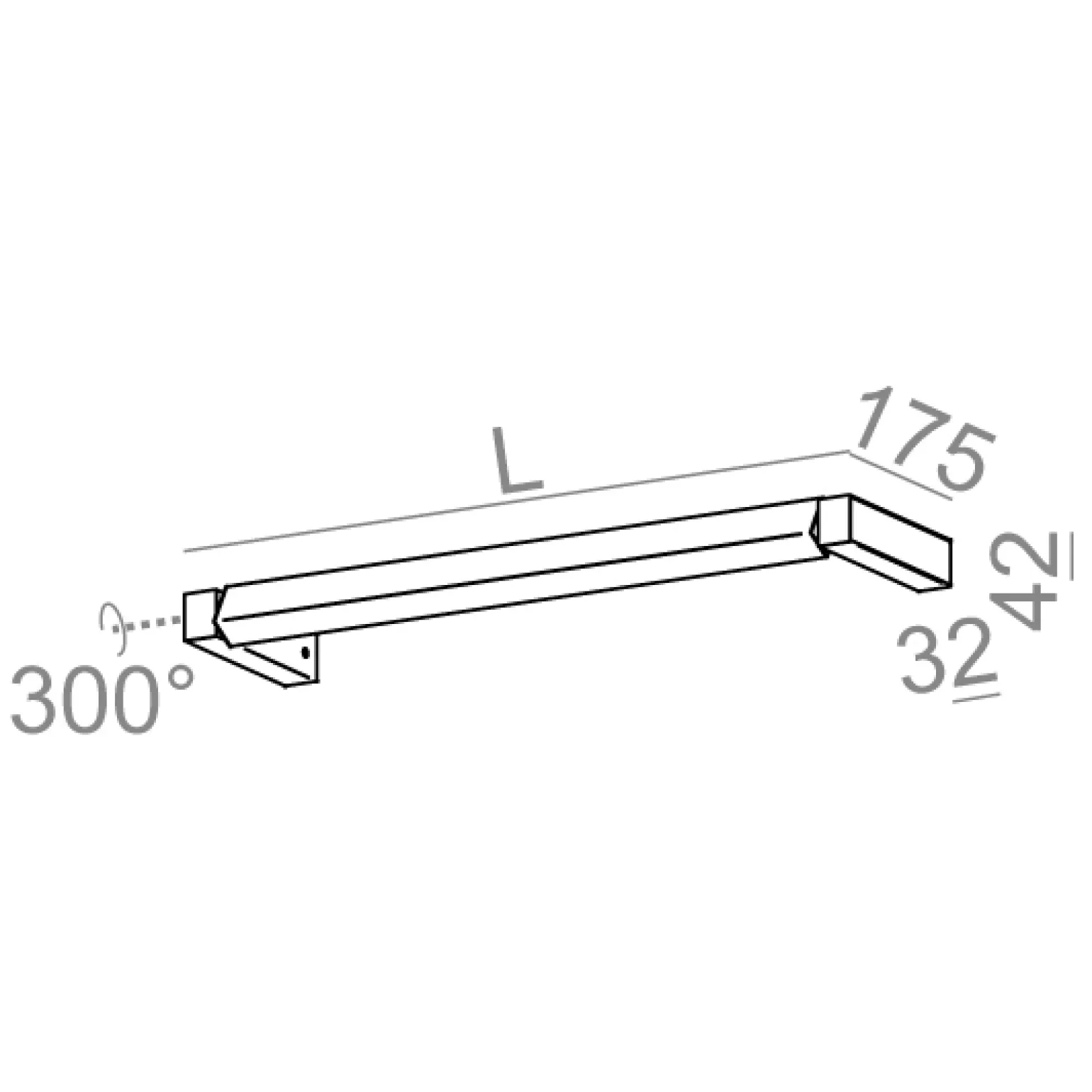 Kinkiet SET RAW mini move 97 LED L930 kol. CZARNY (26502-L930-D9-00-12) - Aqform