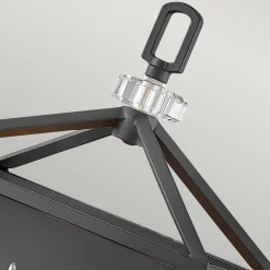 Kinkiet Stinson - 2 źródła światła - Czarny/ Polerowany nikiel (QN-STINSON2-BK) - Quintiesse