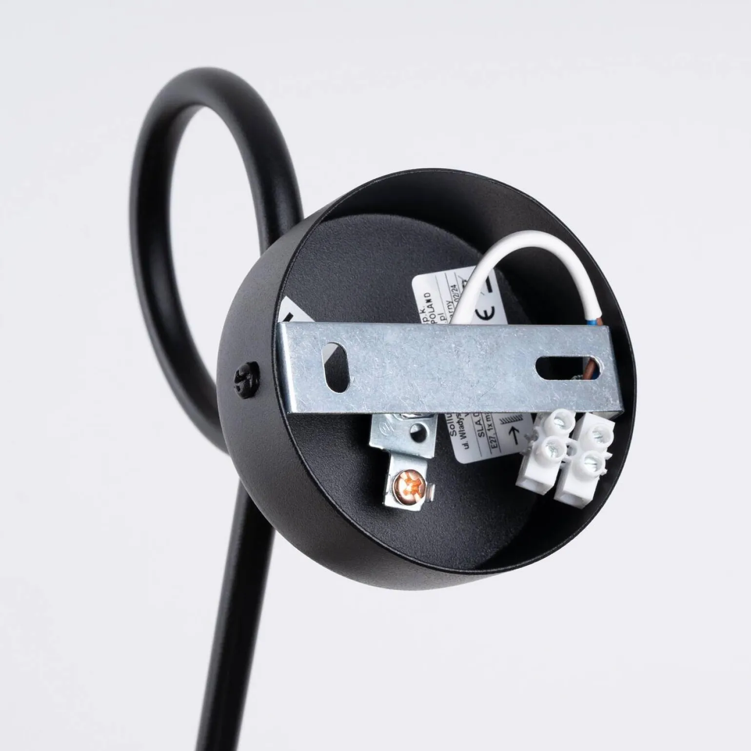 Kinkiet SUPEŁ czarny (SL.1433) - Sollux Lighting