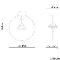 Kinkiet TIFFANY No. 1 W Altavola Design (LA059/W_black) - ALTAVOLA DESIGN