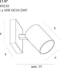 Kinkiet TOP1 (W0218) - Maxlight