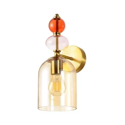 Kinkiet Tropea bursztynowy 1xE27 (LP-2004/1W AM) - Light Prestige