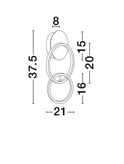 Kinkiet wewnętrzny CHULUMANI (LE44821) - Luces Exclusivas