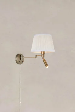 Kinkiet wewnętrzny PIVOT Wall 2L Offwhite/Antique Brass (109017) Markslojd