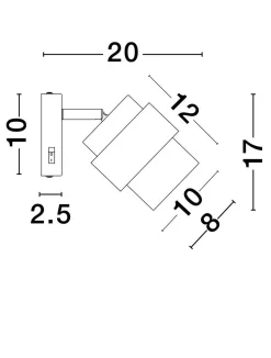 Kinkiet wewnętrzny VIEJA (LE44850) - Luces Exclusivas
