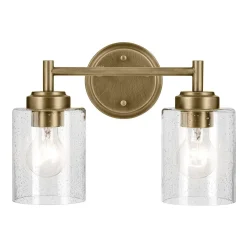 Kinkiet Winslow - 2 źródła światła - Naturalny mosiądz (KL-WINSLOW-2W-NBR) - Elstead Lighting