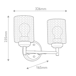 Kinkiet Winslow - 2 źródła światła - Naturalny mosiądz (KL-WINSLOW-2W-NBR) - Elstead Lighting