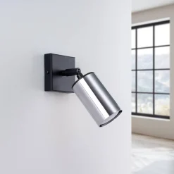 Kinkiet WINX czarny/chrom (SL.1366) - Sollux Lighting