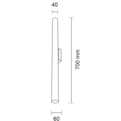 Kinkiet YABU IP44 (czarny) (8075) - Shilo