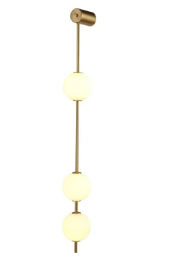 Kinkiet ze szklanymi kloszami BERRY LED złoty biały 103 cm (ST-DL-8541 WALL) - Step into Design