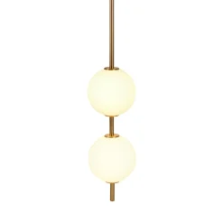 Kinkiet ze szklanymi kloszami BERRY LED złoty biały 103 cm (ST-DL-8541 WALL) - Step into Design
