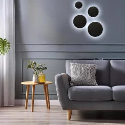 Kinkiet ze zmienną barwą Disk 18W 3CCT IP65 Czarny (ML1288) - Milagro