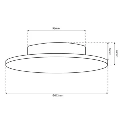 Kinkiet ze zmienną barwą Disk 18W 3CCT IP65 Czarny (ML1288) - Milagro