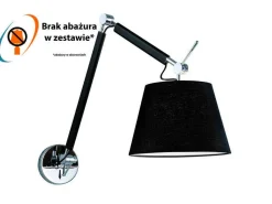 Kinkiet ZYTA S WALL stelaż czarny | black AZ 1844 + AZ 2598 klosz grey | szary - średnica 20 - Azzardo