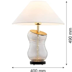 Kryształowa lampa stołowa z abażurem VENETO (8036) - Argon