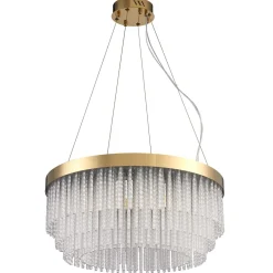 Kryształowy żyrandol GLORIA LED kryształowa złota 60 cm (ST-DL8511) - Step into Design