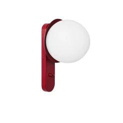 KUUL D1 Burgundowa Lampa Ścienna / Kinkiet Z Włącznikiem (KLD14001) - Ummo