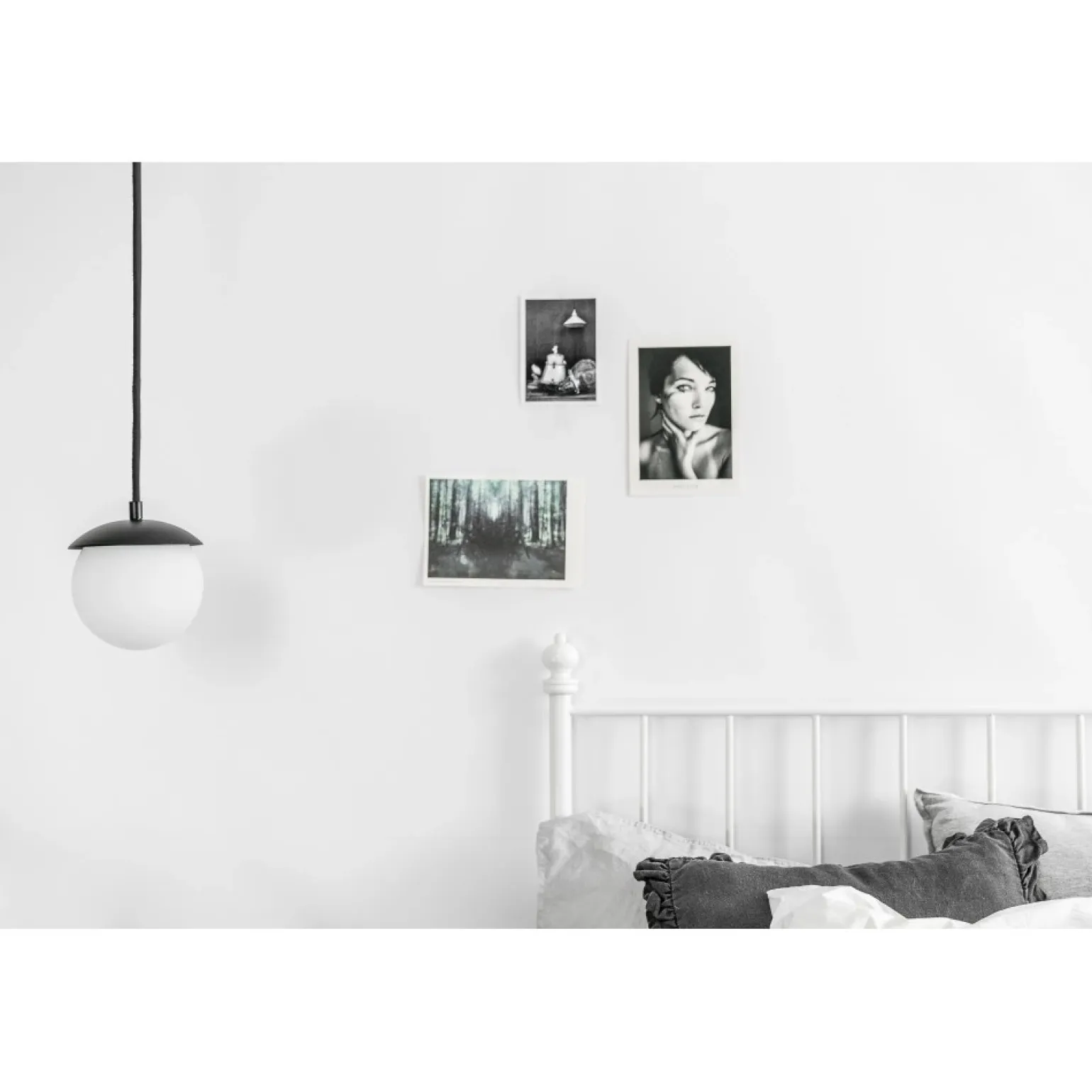 KUUL F czarna sufitowa lampa wisząca z podwyższoną szczelnością IP44 (KLF122PS0) - Ummo