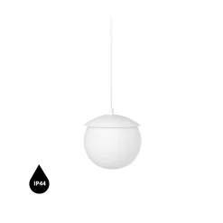 KUUL G biała sufitowa lampa wisząca z podwyższoną szczelnością IP44 (KLG111PS0) - Ummo