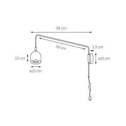 Lampa ścienna GASPAR (21056101) - Kaspa