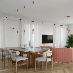 Lampa biurkowa HALO brzoskwiniowa (SL.1756) - Sollux Lighting