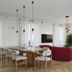 Lampa biurkowa HALO burgund (SL.1751) - Sollux Lighting